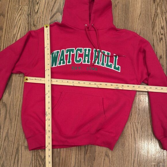 CHAMPION WATCH HILL HOODIE SWEATSHIRT PINK GREEN SWIFTIES PREPPY MEDIUM - Picture 6 of 6